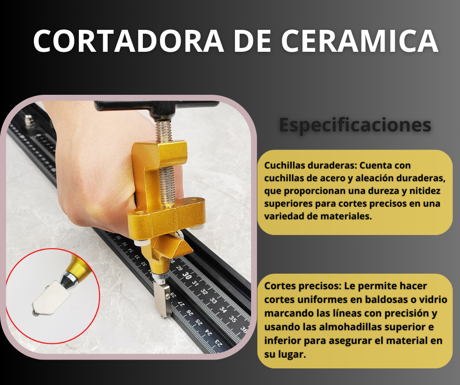 CORTADOR DE VIDRIO, CERAMICA Y MAYOLICA