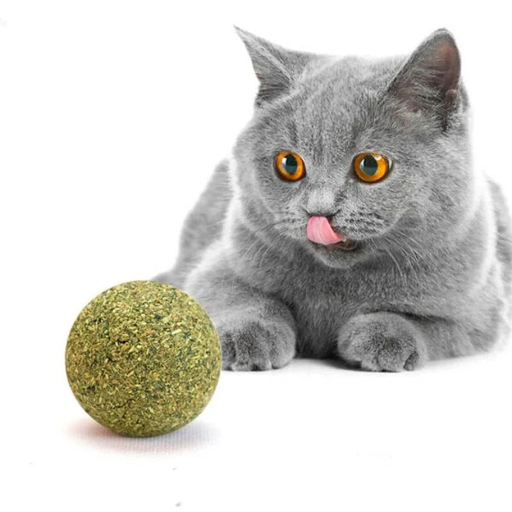 Bola de Hierba Gatera Giratoria – Catnip 100%
