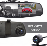 Espejo Retrovisor con Doble Cámara de Grabación